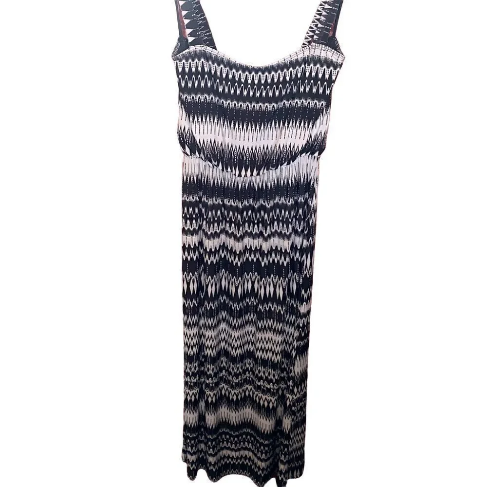 olivia matthews maxi dresses Olivia Matthews | Dresses | Olivia Matthews Maxi Dress Black Vibrant Print  Sleeveless Stretchy Sz Lg